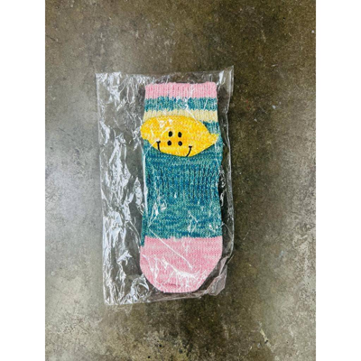 KAPITAL 60 YARNS HAPPY HEEL ANKLE SOCKS TURQUOISE - O/S