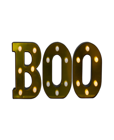 NORTHLIGHT 6.5" LED LIGHTED "BOO" HALLOWEEN MARQUEE SIGN