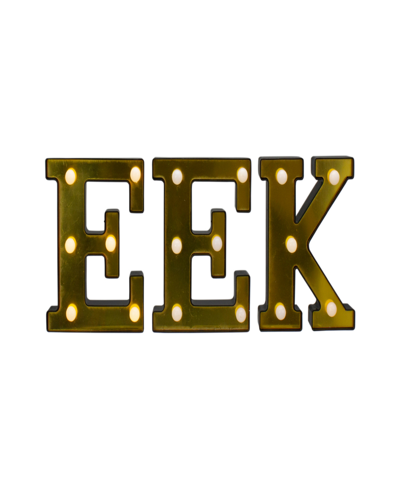 NORTHLIGHT 6.5" LED LIGHTED EEK HALLOWEEN MARQUEE SIGN