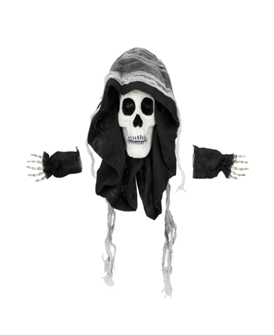 NORTHLIGHT 10" SPOOKY SKELETON 3-D HALLOWEEN WINDOW DECORATION SET, 3-PIECE