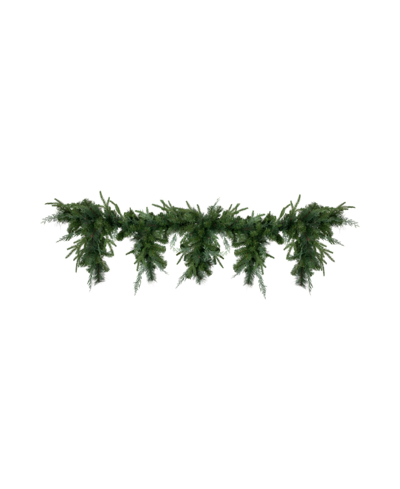 NORTHLIGHT 6' X 18" MIXED PINE ARTIFICIAL CHRISTMAS ICICLE GARLAND UNLIT
