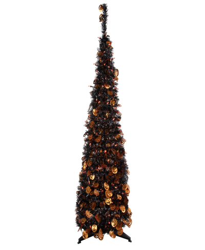 NORTHLIGHT 4' FALL HARVEST POP UP ARTIFICIAL THANKSGIVING TREE WITH PUMPKINS
