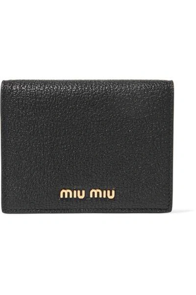 MIU MIU TEXTURED-LEATHER WALLET