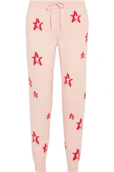 CHINTI & PARKER 3D STAR CASHMERE TRACK PANTS