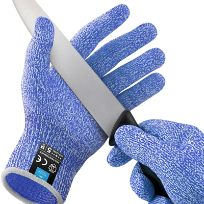 ZULAY KITCHEN MEDIUM CUT RESISTANT GLOVES FOOD GRADE LEVEL 5 PROTECTION