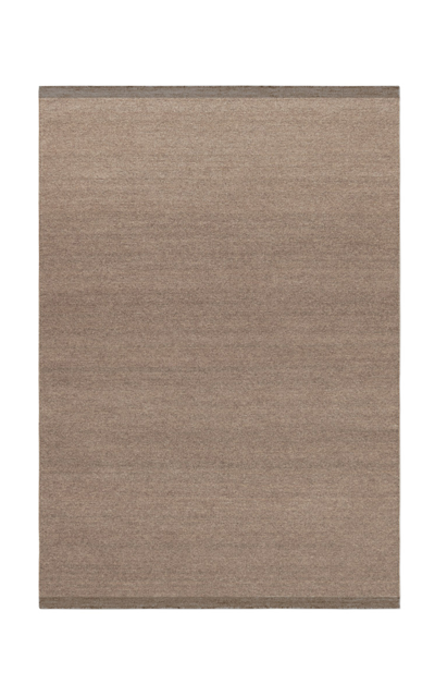 NORDIC KNOTS ZERO BY NORDIC KNOTS; FLATWEAVE AREA RUG IN BROWN; SIZE 2.5' X 12'