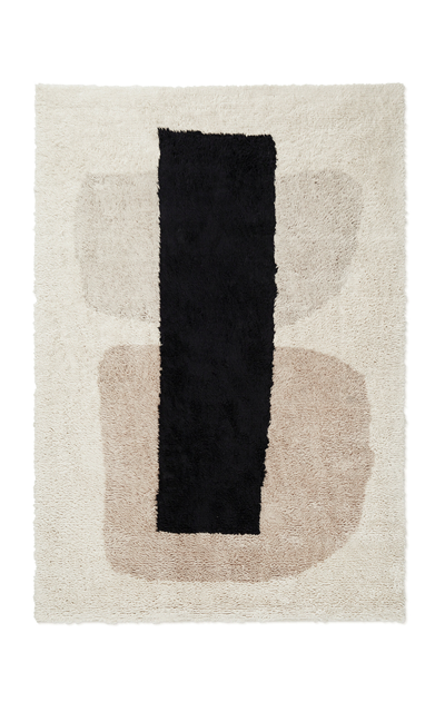 NORDIC KNOTS 6' X 9' MONOLITH 01  SHAGGY AREA RUG