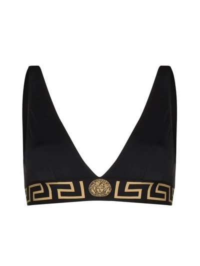 VERSACE VERSACE BIKINI TOP TRIANGLE LYCRA VITA RECYCLED