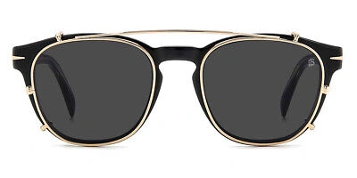 DAVID BECKHAM DAVID BECKHAM DB 1117/CS SUNGLASSES BLACK GRAY SQUARE 50MM 100% AUTHENTIC