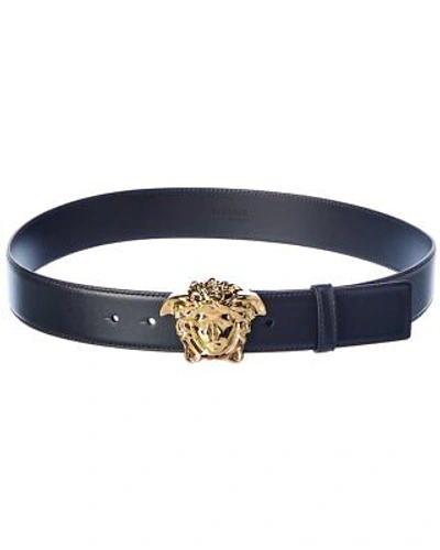 VERSACE VERSACE LA MEDUSA CLASSIC LEATHER BELT MEN'S