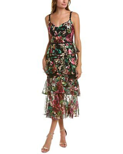 MARCHESA NOTTE MARCHESA NOTTE TIERED MAXI DRESS WOMEN'S