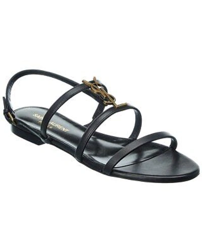 SAINT LAURENT SAINT LAURENT CASSANDRA LEATHER SANDAL WOMEN'S