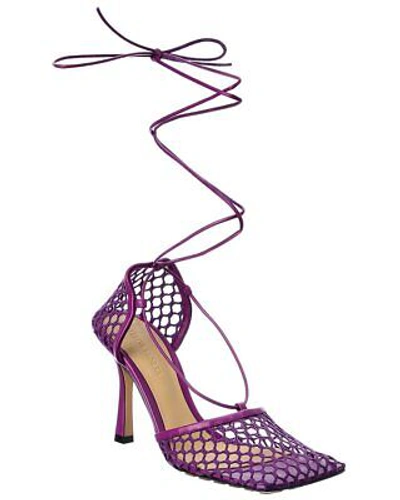 BOTTEGA VENETA BOTTEGA VENETA STRETCH LEATHER ANKLE WRAP SANDAL WOMEN'S