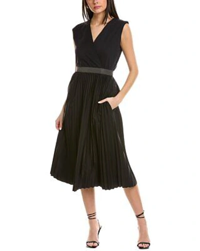 BRUNELLO CUCINELLI BRUNELLO CUCINELLI SURPLICE MIDI DRESS WOMEN'S XS