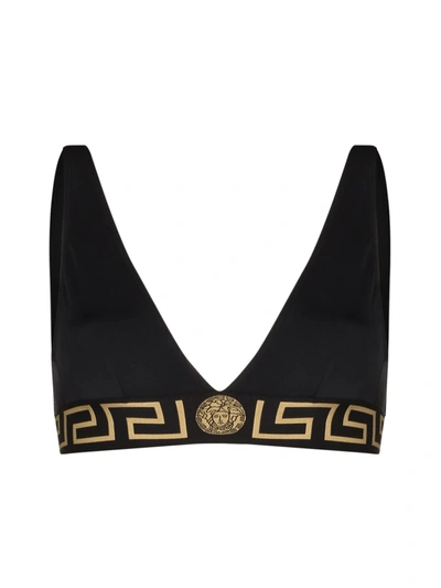 VERSACE VERSACE BIKINI TOP TRIANGLE LYCRA VITA RECYCLED