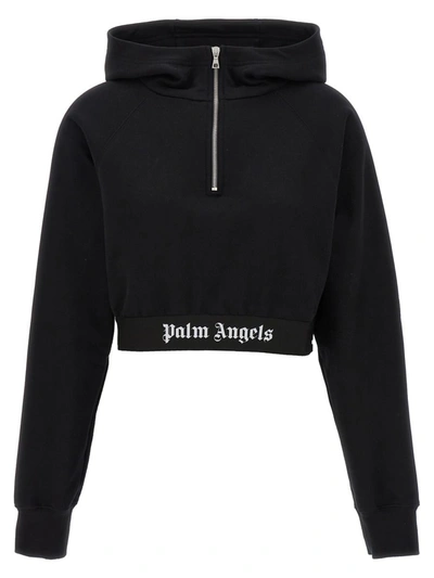 PALM ANGELS PALM ANGELS CROPPED HOODIE