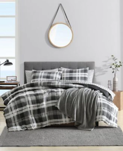 NAUTICA CROSS VIEW PLAID BRUSHED MICRO SUEDE COMFORTER SETS