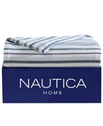 NAUTICA CLOSEOUT NAUTICA PEMBROOK YARN DYED COTTON REVERSIBLE BLANKETS