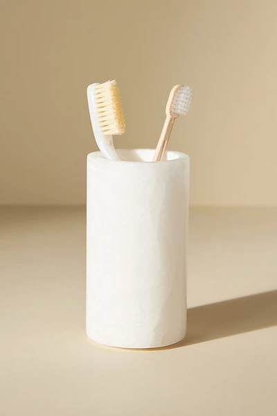 ANTHROPOLOGIE ALABASTER BATH TUMBLER