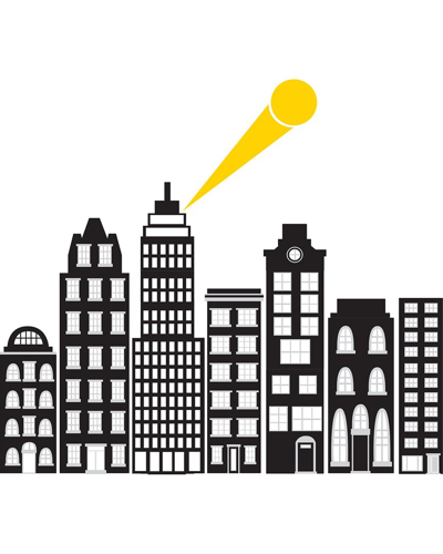 WALLPOPS WALLPOPS CITY OF HEROES WALL ART KIT