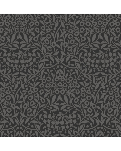 NUWALLPAPER NUWALLPAPER CHARCOAL DARCY PEEL & STICK WALLPAPER