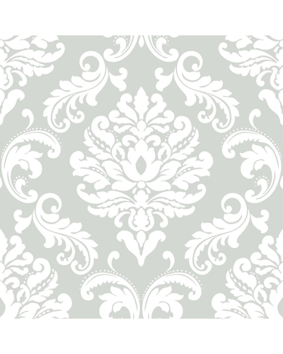 NUWALLPAPER NUWALLPAPER ARIEL GREY PEEL & STICK WALLPAPER