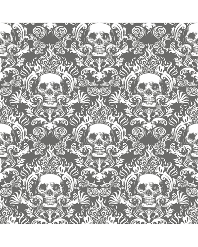 NUWALLPAPER NUWALLPAPER GREY FIERI PEEL & STICK WALLPAPER