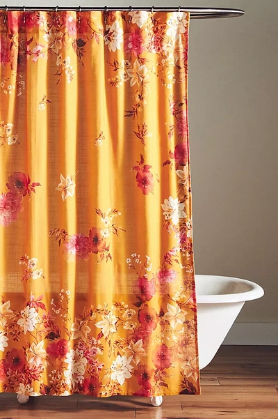 ANTHROPOLOGIE ZOSIA ORGANIC COTTON SHOWER CURTAIN