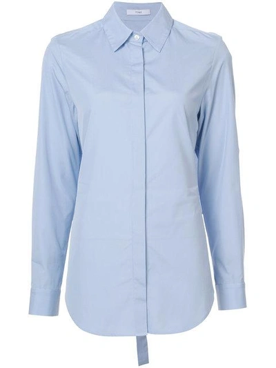 TOME TOME OPEN BACK SHIRT - BLUE