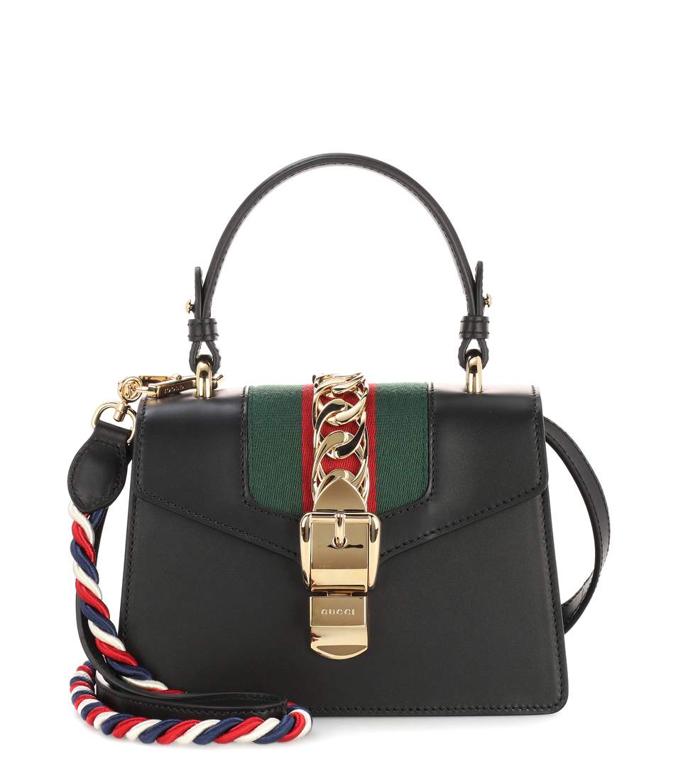 gucci sylvie mini leather shoulder bag