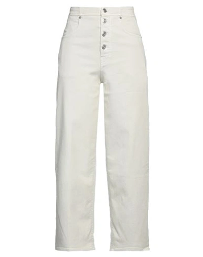 DEPARTMENT FIVE DEPARTMENT 5 WOMAN JEANS BEIGE SIZE 26 COTTON, ELASTANE