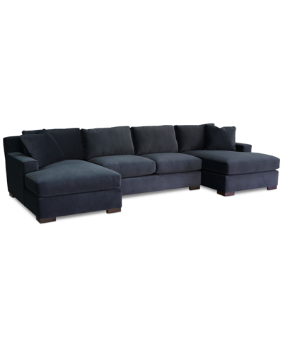 FURNITURE MARRISTIN 146" 3-PC. FABRIC DOUBLE CHAISE SECTIONAL, CREATED FOR MACY'S