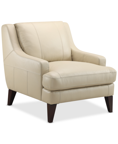 FURNITURE CLOSEOUT! COLLYN 34" MODERN LEATHER CHAIR, CREATED FOR MACY'S