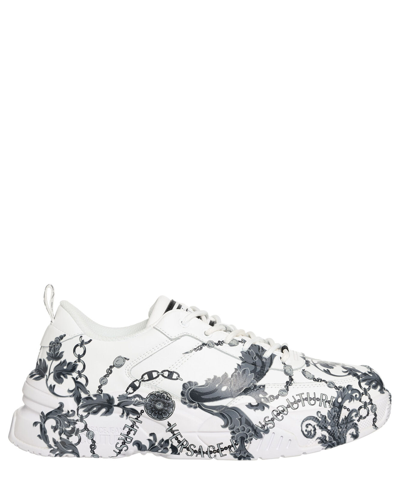 VERSACE JEANS COUTURE VERSACE JEANS COUTURE SNEAKER HERREN STARGAZE 75YA3SF1-ZP327_KD7 WHITE LEDER