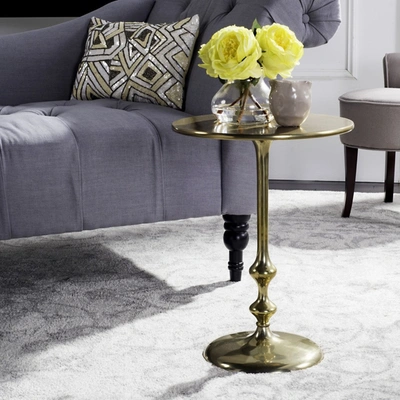 SAFAVIEH HYDRA ROUND SIDE TABLE
