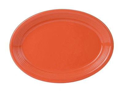 TUXTON CONCENTRIX OVAL PLATTER 13-1/2"X9-3/4", 6 PIECES