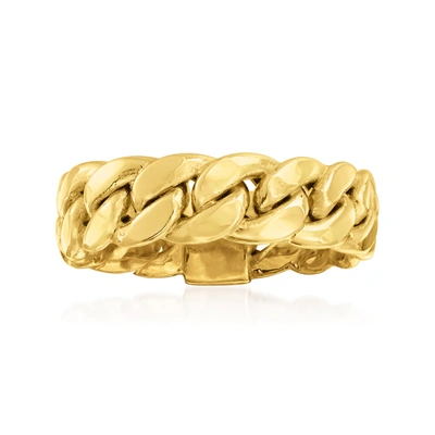 ROSS-SIMONS 14KT YELLOW GOLD CURB-LINK RING