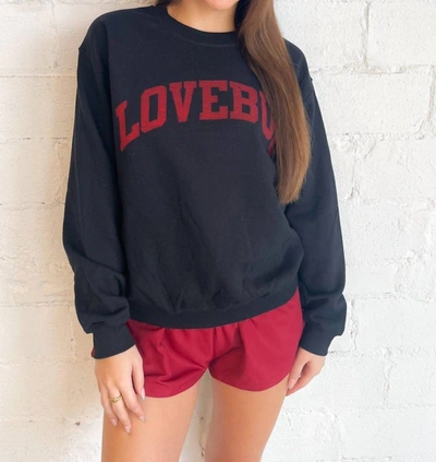 WKNDER LOVEBUG GRAPHIC SWEATSHIRT IN BLACK