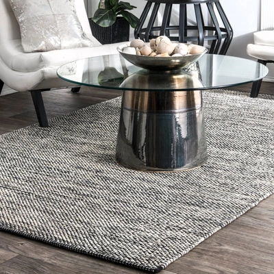 NULOOM ALESSI HAND WOVEN COTTON AREA RUG