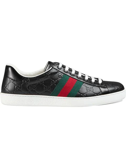 black gucci low tops