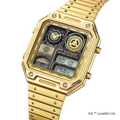 CITIZEN CITIZEN RECORD LABEL STAR WARS LIMITED 300 JG2123-59E THERMO SENSOR WATCH C-3PO