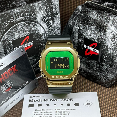 CASIO CASIO G-SHOCK GM-5600CL-3D GREEN RESIN BAND ALARM STOPWATCH DIGITAL MEN'S WATCH