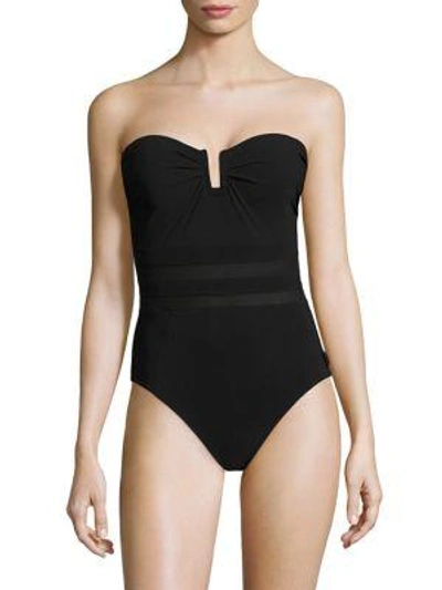 SHAN Do You Think I am Sexy One-Piece Bandeau Swimsuit