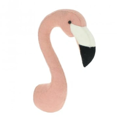 FIONA WALKER ENGLAND FLAMINGO HEAD WALL DECORATION SEMI