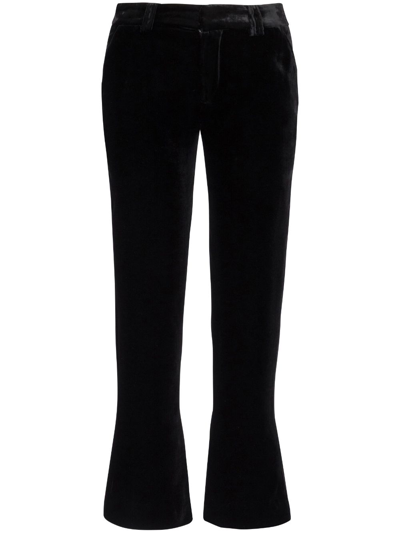 BALMAIN CROPPED VELVET TROUSERS
