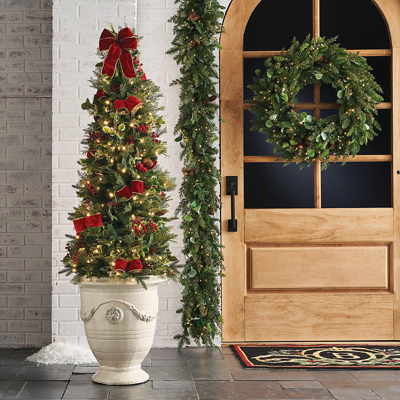 FRONTGATE CHRISTMAS CHEER 5 FT. POTTED TREE
