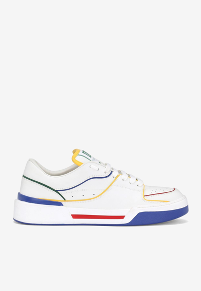 DOLCE & GABBANA NEW ROMA LOW-TOP SNEAKERS IN CALFSKIN