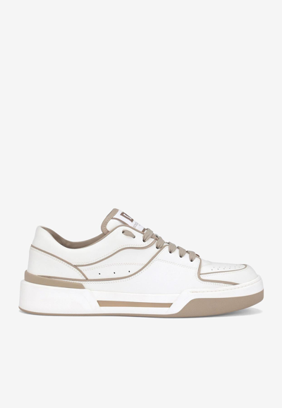 DOLCE & GABBANA NEW ROMA LOW-TOP SNEAKERS IN CALFSKIN