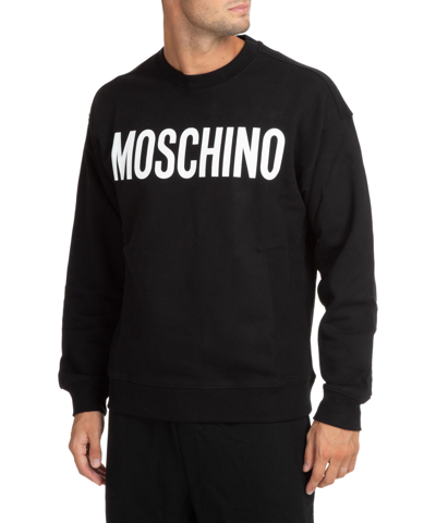 MOSCHINO MOSCHINO SWEATSHIRT HERREN 322ZRA170170281555 BLACK SCHWARZ RUNDHALSAUSSCHNITT