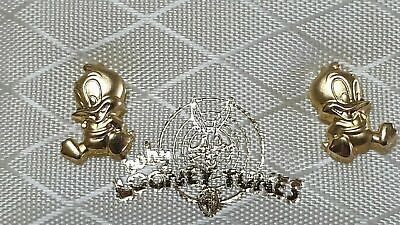 DISNEY EARRINGS DISNEY DONALD DUCK 18K GOLD GIFT FOR GIRL ORIGINAL LOONEY TUNES HANDMDE